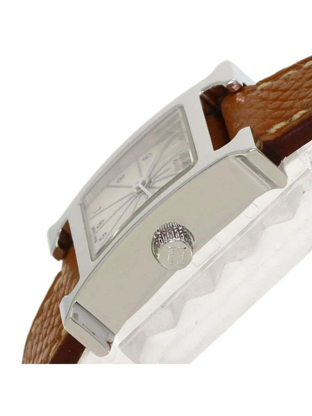Hermes H Watch Mini SS Leather